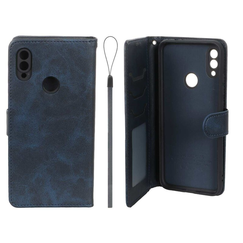 کیف موبایل مگنتی درجه یک داخل خز MNC Plus مدل Xiaomi Redmi Note 7 / Note 7 Pro / Note 7s - سرمه ای