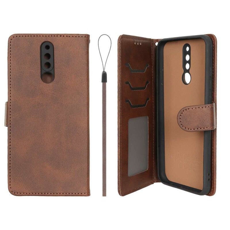 کیف موبایل مگنتی درجه یک داخل خز MNC Plus مدل Xiaomi Redmi 8 - قهوه ای