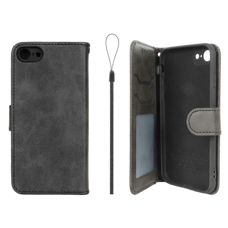 کیف موبایل مگنتی درجه یک داخل خز MNC Plus مدل Apple iPhone 7 / iPhone 8 / iPhone SE (2020) - مشکی