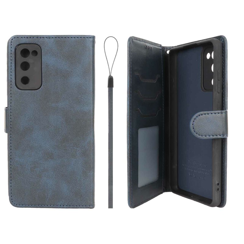 کیف موبایل مگنتی درجه یک داخل خز MNC Plus مدل Samsung Galaxy S20 FE - سرمه ای