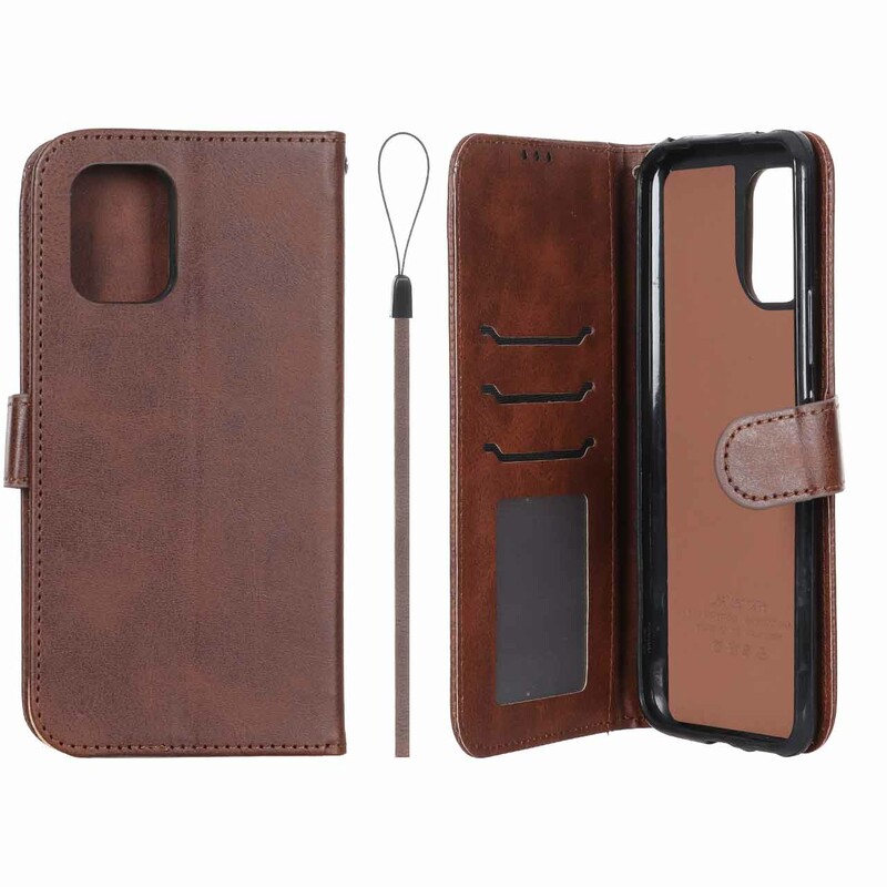 کیف موبایل مگنتی درجه یک داخل خز MNC Plus مدل Xiaomi Mi 10 Lite - قهوه ای