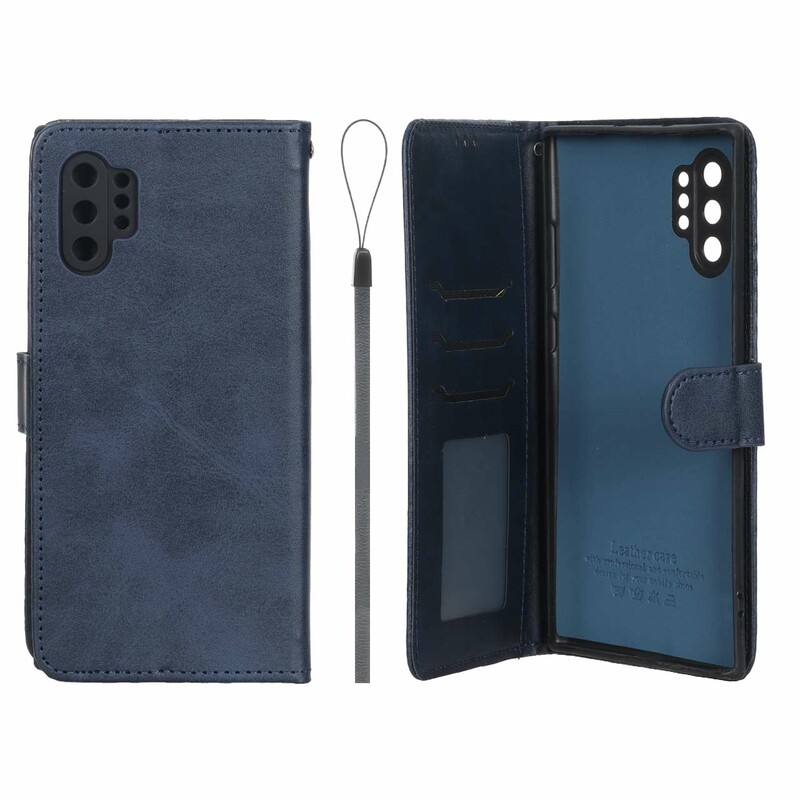 کیف موبایل مگنتی درجه یک داخل خز MNC Plus مدل Samsung Galaxy Note 10 Plus - سرمه ای