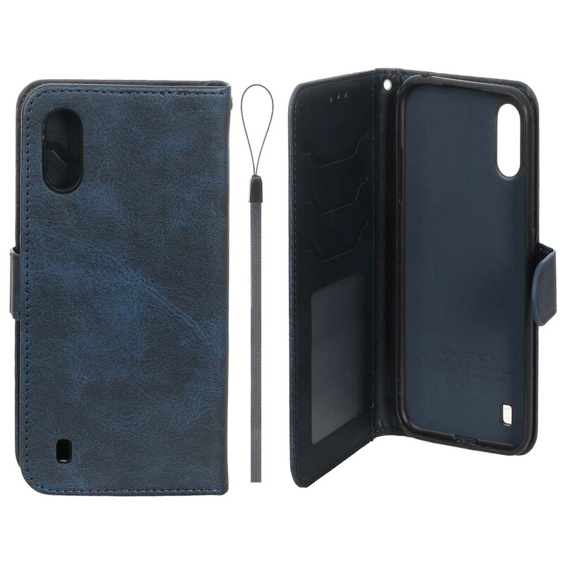 کیف موبایل مگنتی درجه یک داخل خز MNC Plus مدل Samsung Galaxy A01 / M01 - سرمه ای