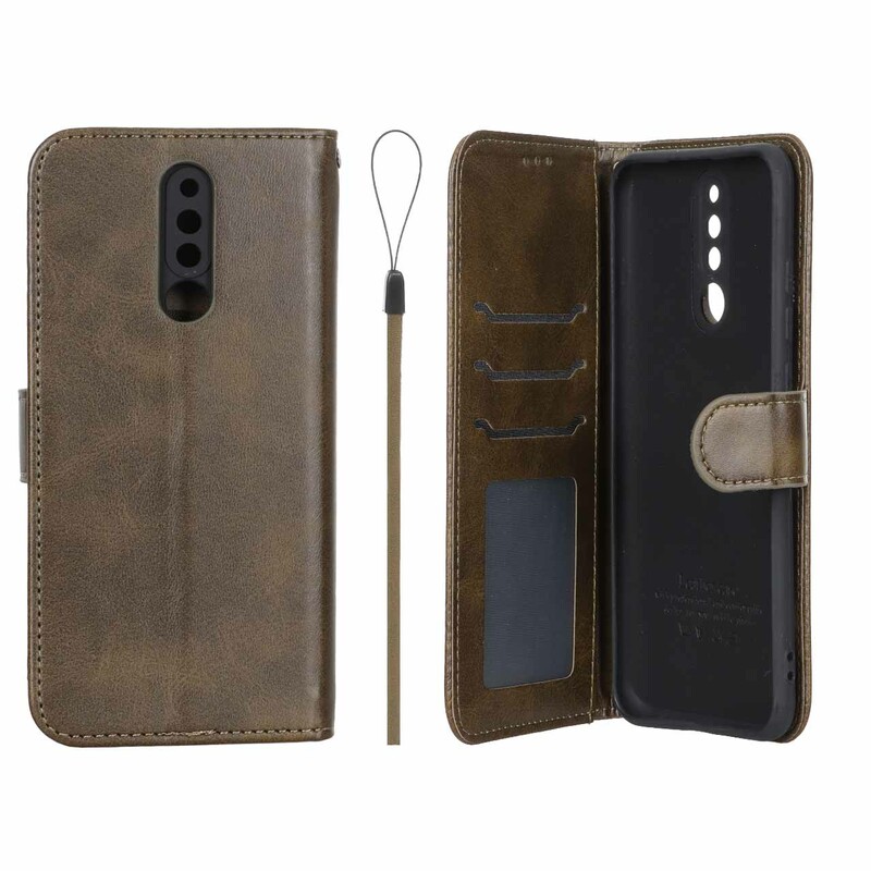 کیف موبایل مگنتی درجه یک داخل خز MNC Plus مدل Xiaomi Redmi 8 - سبز زیتونی