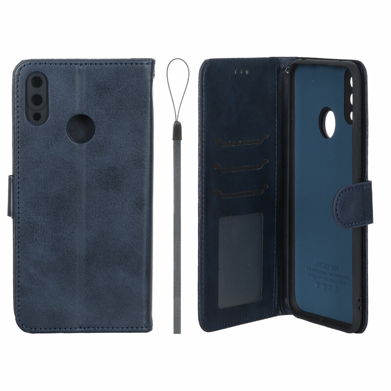 کیف موبایل مگنتی درجه یک داخل خز MNC Plus مدل Huawei Y7 Prime (2019) / Huawei Y7 (2019) - سرمه ای