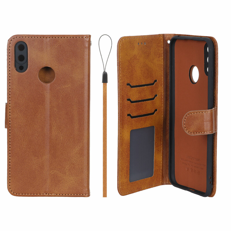 کیف موبایل مگنتی درجه یک داخل خز MNC Plus مدل Huawei Y7 Prime (2019) / Huawei Y7 (2019) - عسلی