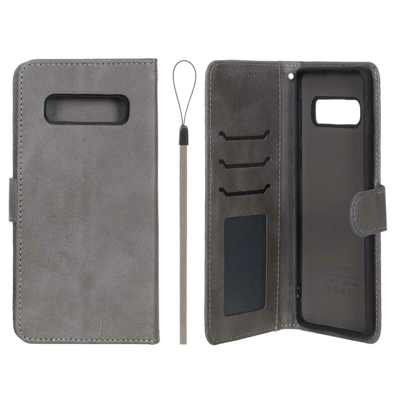 کیف موبایل مگنتی درجه یک داخل خز MNC Plus مدل Samsung Galaxy S10 - خاکستری