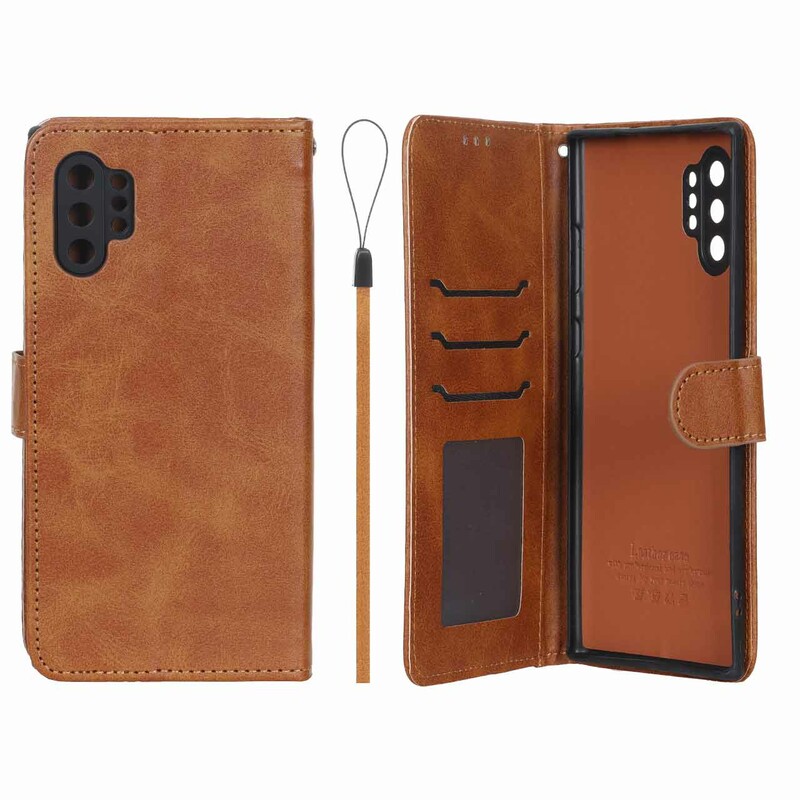 کیف موبایل مگنتی درجه یک داخل خز MNC Plus مدل Samsung Galaxy Note 10 Plus - عسلی