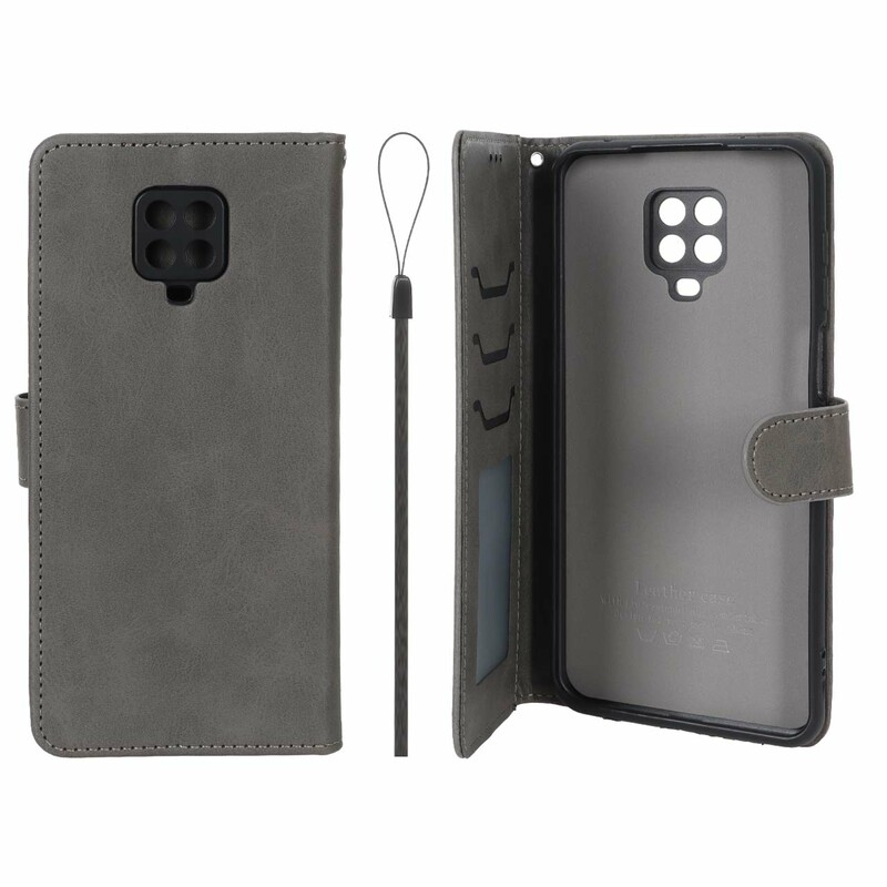 کیف موبایل مگنتی درجه یک داخل خز MNC Plus مدل Xiaomi Redmi Note 9S / Redmi Note 9 Pro / Redmi Note 9 Pro Max - خاکستری