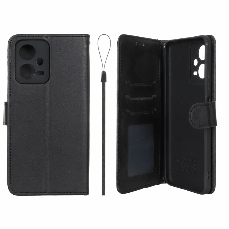 کیف موبایل مگنتی درجه یک داخل خز MNC Plus مدل Xiaomi Redmi Note 12 5G / Poco X5 5G - مشکی