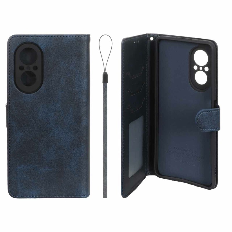 کیف موبایل مگنتی درجه یک داخل خز MNC Plus مدل Huawei Nova 9 SE - سرمه ای