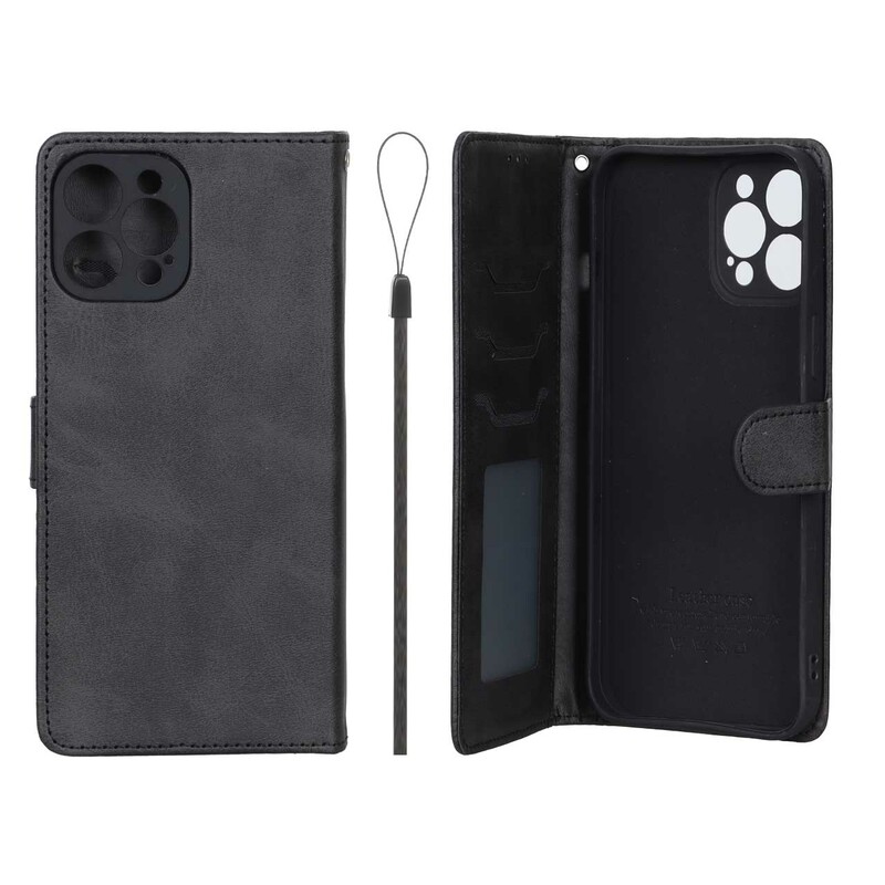 کیف موبایل مگنتی درجه یک داخل خز MNC Plus مدل Apple iPhone 12 Pro Max - مشکی