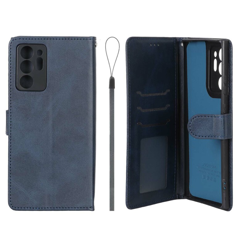 کیف موبایل مگنتی درجه یک داخل خز MNC Plus مدل Samsung Galaxy Note20 Ultra - سرمه ای
