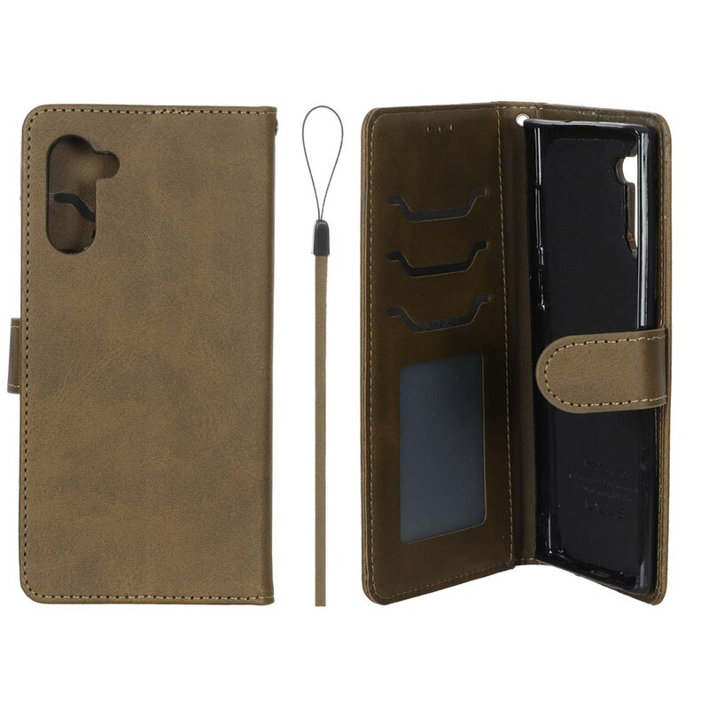 کیف موبایل مگنتی درجه یک داخل خز MNC Plus مدل Samsung Galaxy Note 10 - سبز زیتونی