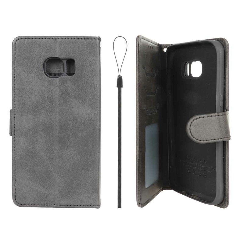 کیف موبایل مگنتی درجه یک داخل خز MNC Plus مدل Samsung Galaxy S7 Edge - مشکی