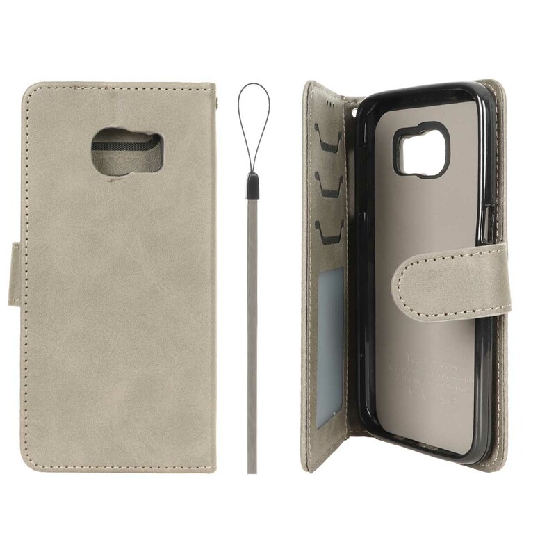 کیف موبایل مگنتی درجه یک داخل خز MNC Plus مدل Samsung Galaxy S7 - خاکستری