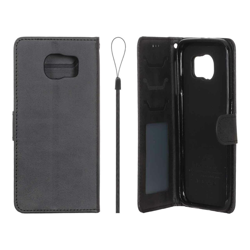 کیف موبایل مگنتی درجه یک داخل خز MNC Plus مدل Samsung Galaxy S6 - مشکی