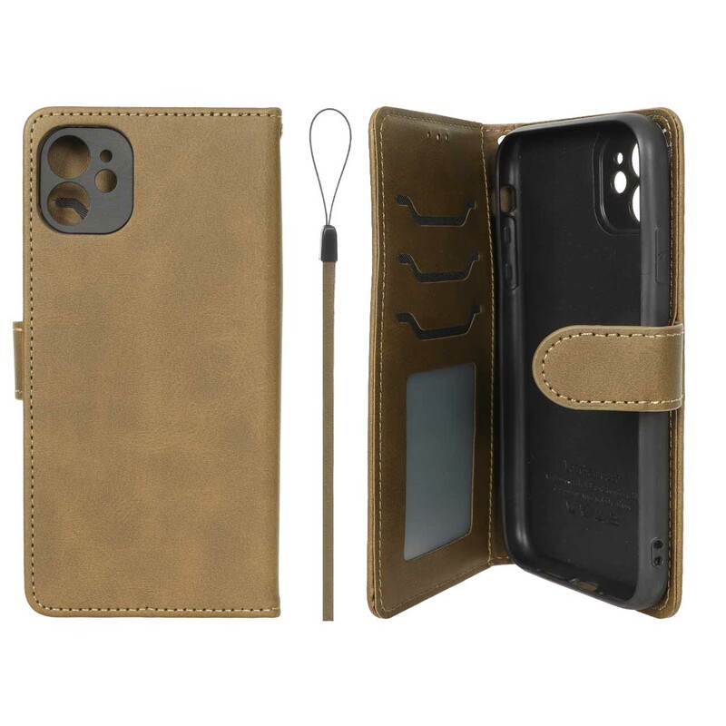 کیف موبایل مگنتی درجه یک داخل خز MNC Plus مدل Apple iPhone 11 - سبز زیتونی