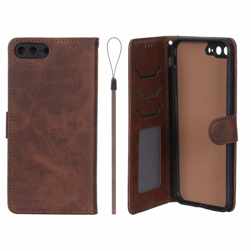 کیف موبایل مگنتی درجه یک داخل خز MNC Plus مدل Apple iPhone 7 Plus / iPhone 8 Plus - قهوه ای