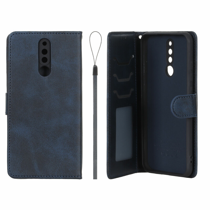 کیف موبایل مگنتی درجه یک داخل خز MNC Plus مدل Xiaomi Redmi 8A - سرمه ای