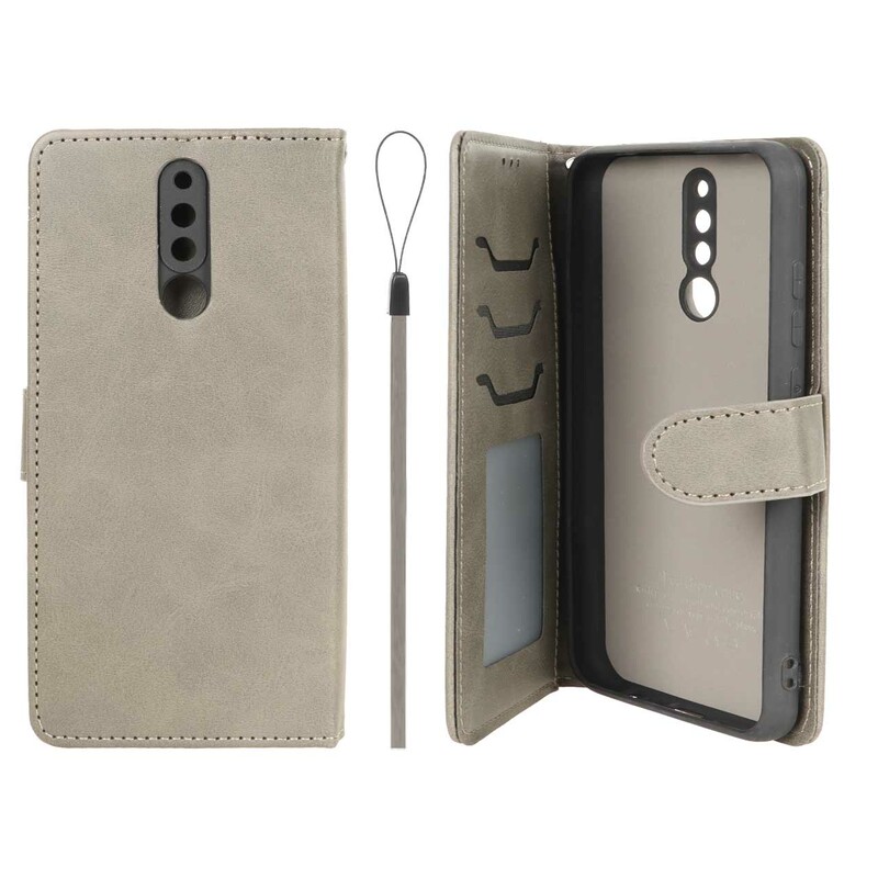 کیف موبایل مگنتی درجه یک داخل خز MNC Plus مدل Xiaomi Redmi 8A - خاکستری
