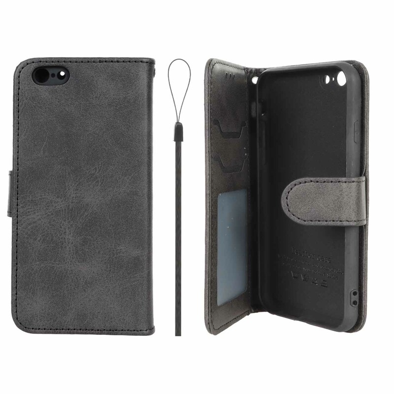 کیف موبایل مگنتی درجه یک داخل خز MNC Plus مدل Apple iPhone 6 / iPhone 6s - مشکی