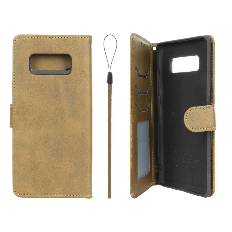 کیف موبایل مگنتی درجه یک داخل خز MNC Plus مدل Samsung Galaxy Note 8 - سبز زیتونی