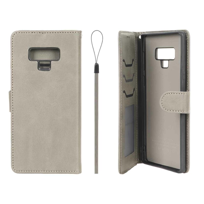 کیف موبایل مگنتی درجه یک داخل خز MNC Plus مدل Samsung Galaxy Note 9 - خاکستری