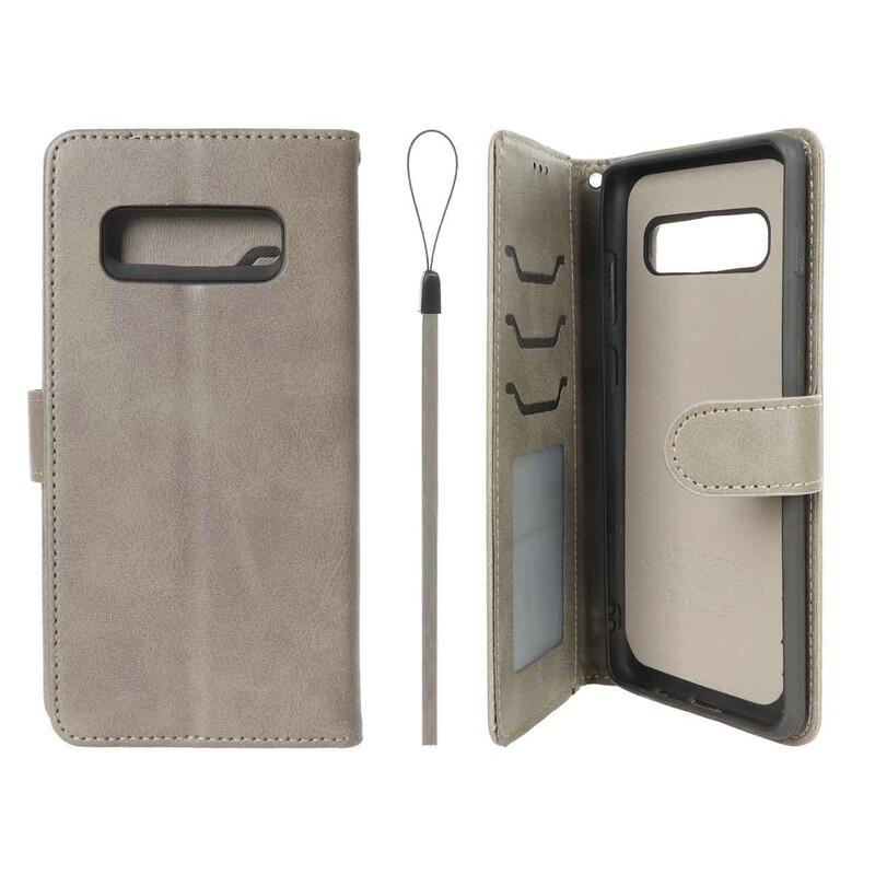 کیف موبایل مگنتی درجه یک داخل خز MNC Plus مدل Samsung Galaxy S10 Plus - خاکستری