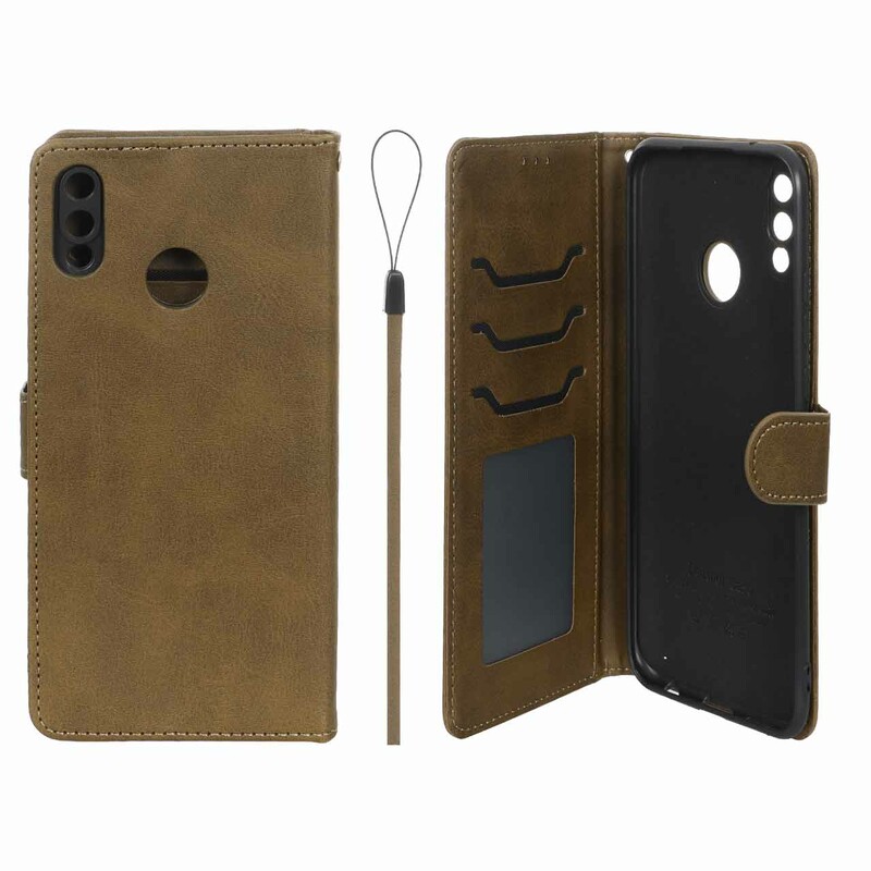 کیف موبایل مگنتی درجه یک داخل خز MNC Plus مدل Huawei Y9 2019 - سبز زیتونی