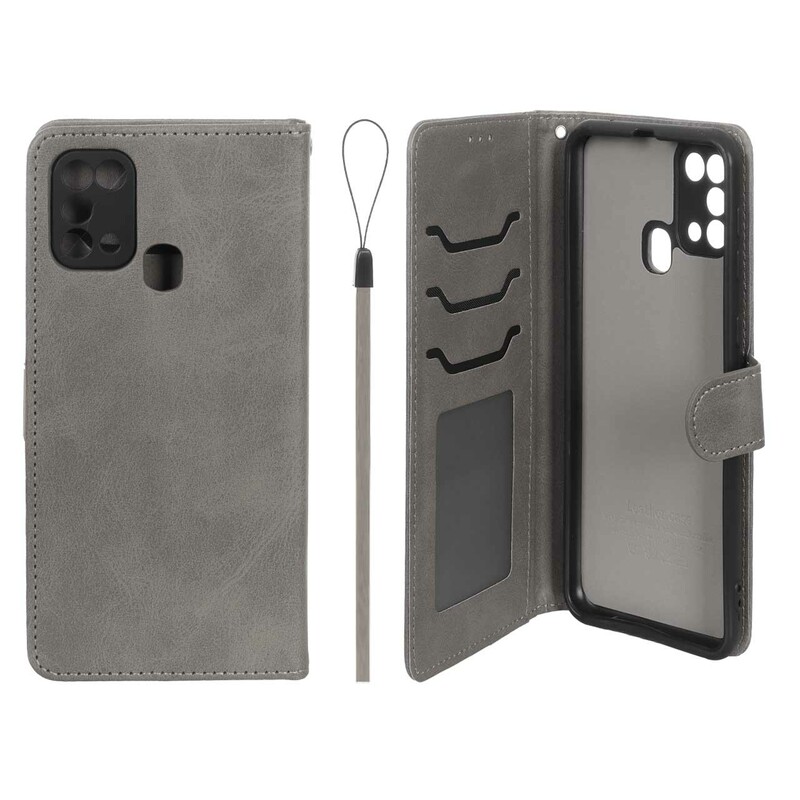 کیف موبایل مگنتی درجه یک داخل خز MNC Plus مدل Samsung Galaxy M31 - خاکستری