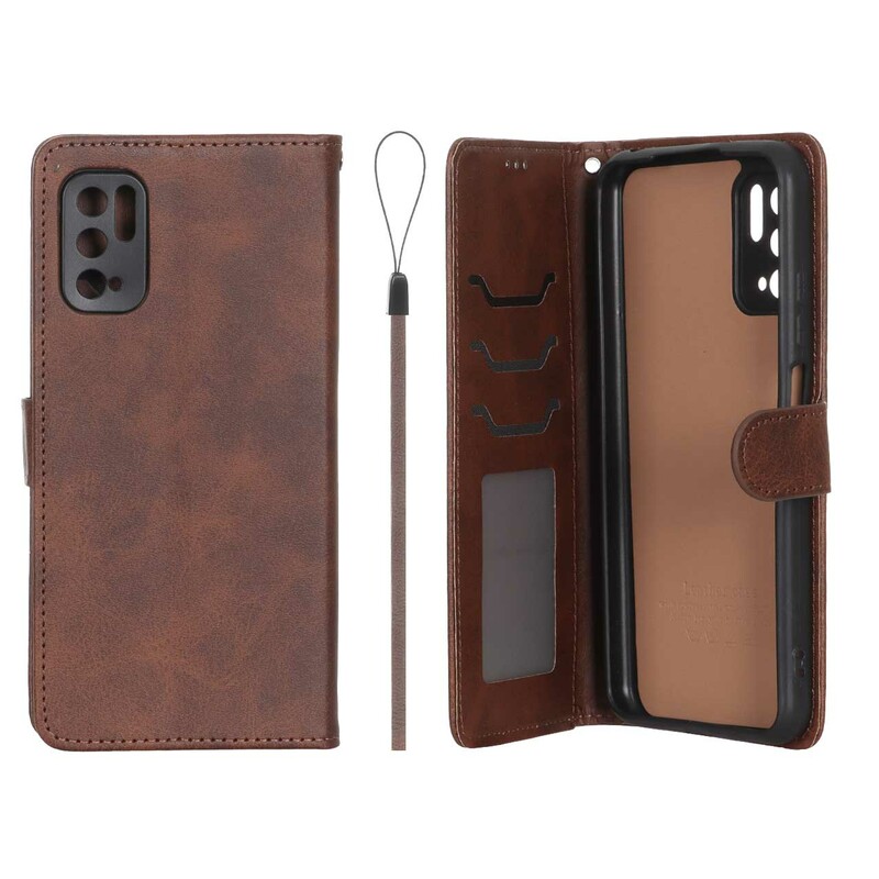 کیف موبایل مگنتی درجه یک داخل خز MNC Plus مدل Xiaomi Poco M3 Pro / Redmi Note 10 5G / Redmi Note 11 SE - قهوه ای