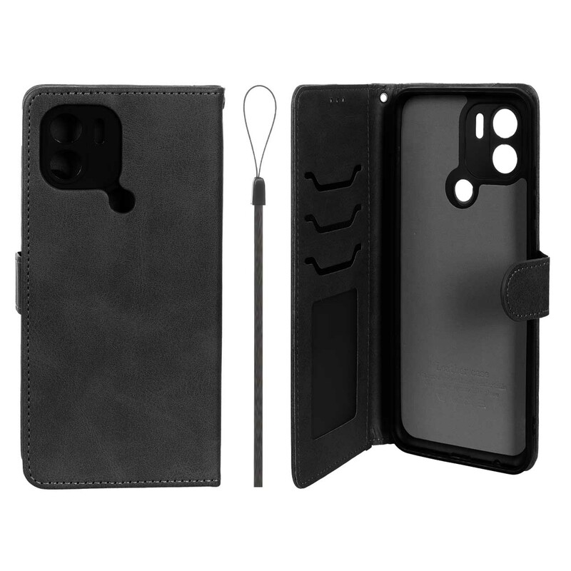 کیف موبایل مگنتی درجه یک داخل خز MNC Plus مدل Xiaomi Redmi A1 Plus / Redmi A2 Plus - مشکی