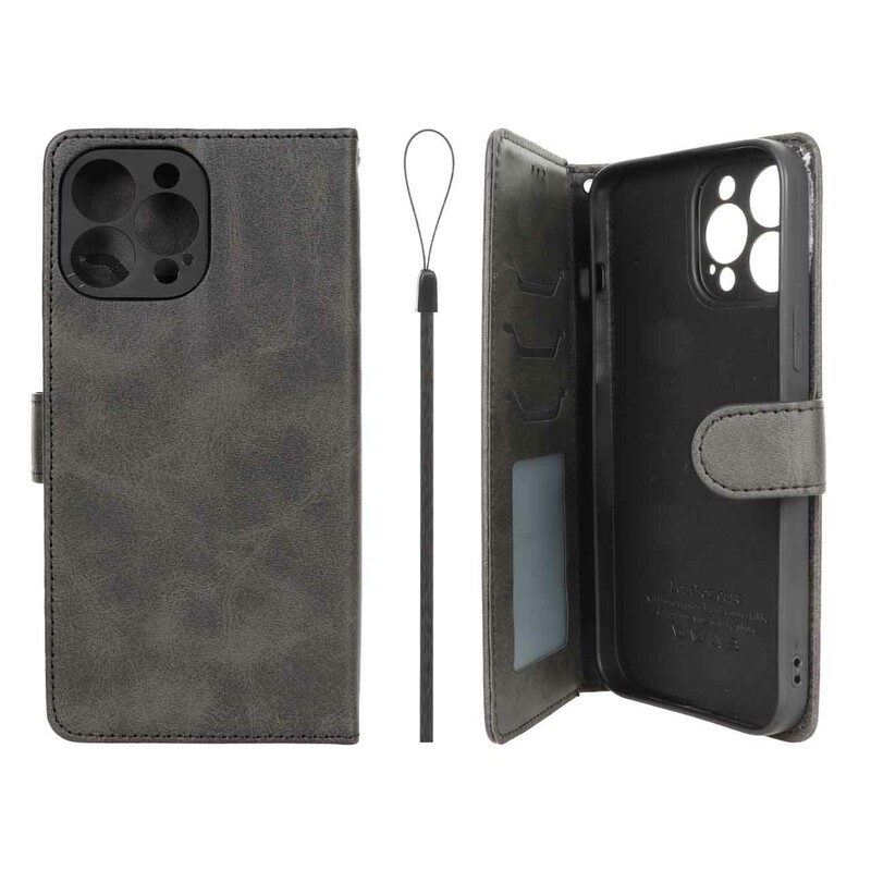 کیف موبایل مگنتی درجه یک داخل خز MNC Plus مدل Apple iPhone 13 Pro Max - مشکی