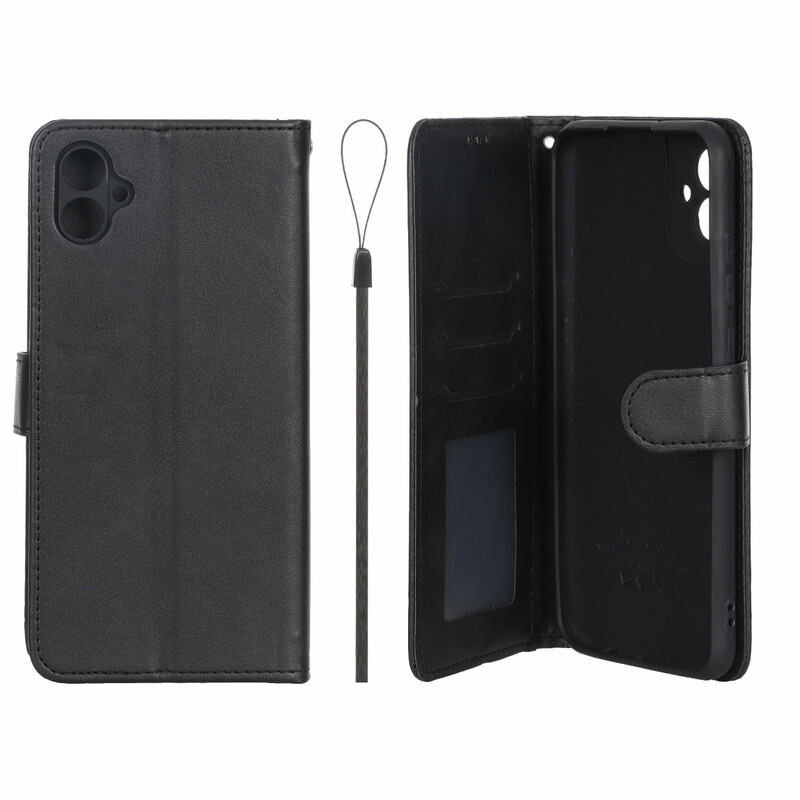 کیف موبایل مگنتی درجه یک داخل خز MNC Plus مدل Samsung Galaxy A04e / M04 / F04 - مشکی