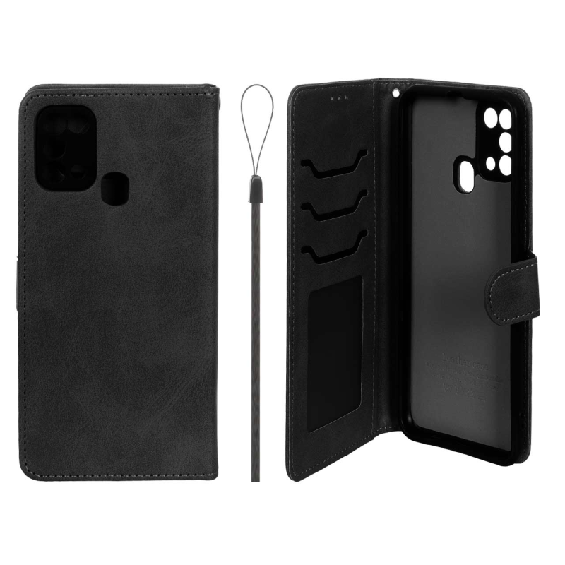 کیف موبایل مگنتی درجه یک داخل خز MNC Plus مدل Samsung Galaxy M31 - مشکی