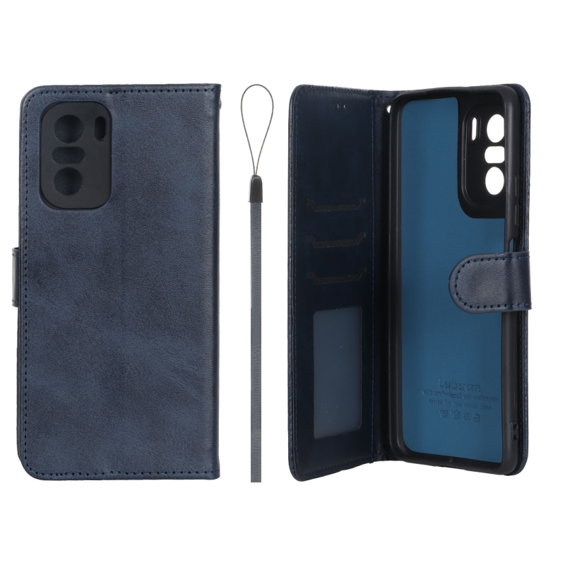 کیف موبایل مگنتی درجه یک داخل خز MNC Plus مدل Xiaomi Poco F3 / Redmi Mi 11i / Redmi K40 - سرمه ای