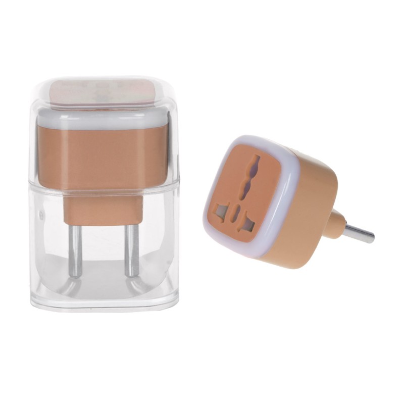 تبدیل برق 3 به 2 مدل M-03 - قهوه ای - MMS