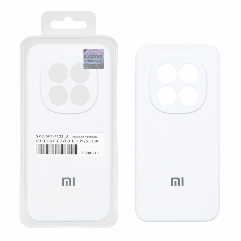 قاب سیلیکونی پاک کنی اورجینال Master Quality مدل Xiaomi Redmi Note 15 Pro Plus - سفید (پک دار)