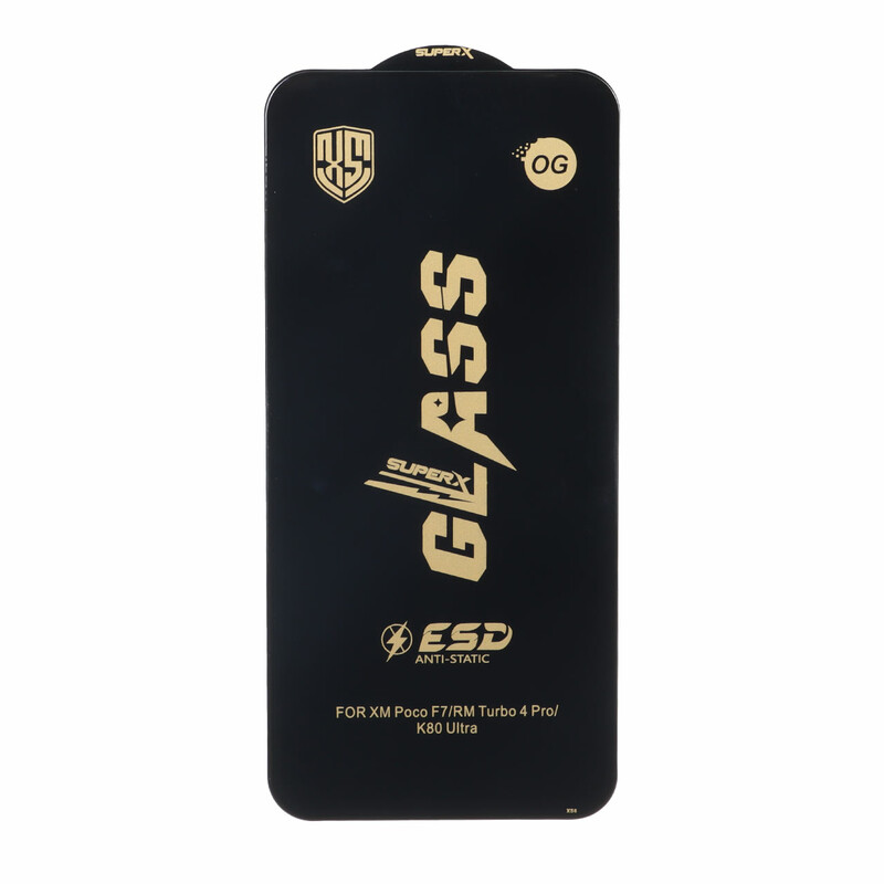 محافظ صفحه نمایش شیشه ای درجه یک Full Cover Super X OG - ESD OVOG مدل Xiaomi Redmi Note 15 Pro 5G