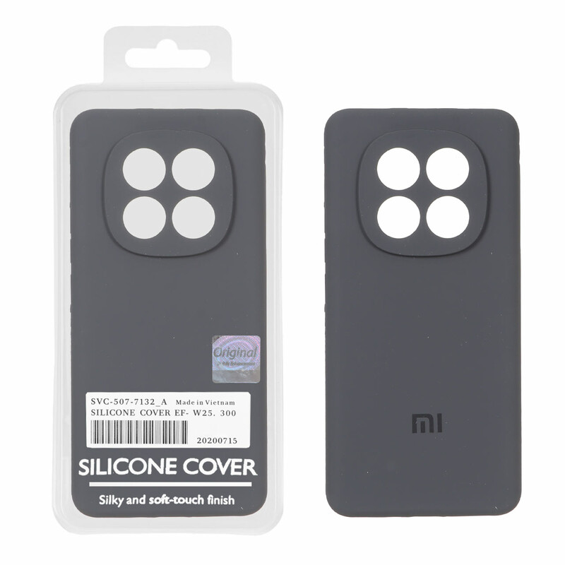 قاب سیلیکونی پاک کنی اورجینال Master Quality مدل Xiaomi Redmi Note 15 - خاکستری (پک دار)