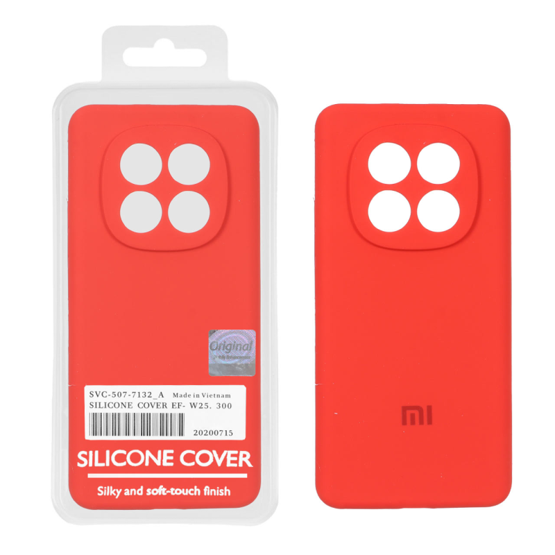 قاب سیلیکونی پاک کنی اورجینال Master Quality مدل Xiaomi Redmi Note 15 - قرمز (پک دار)