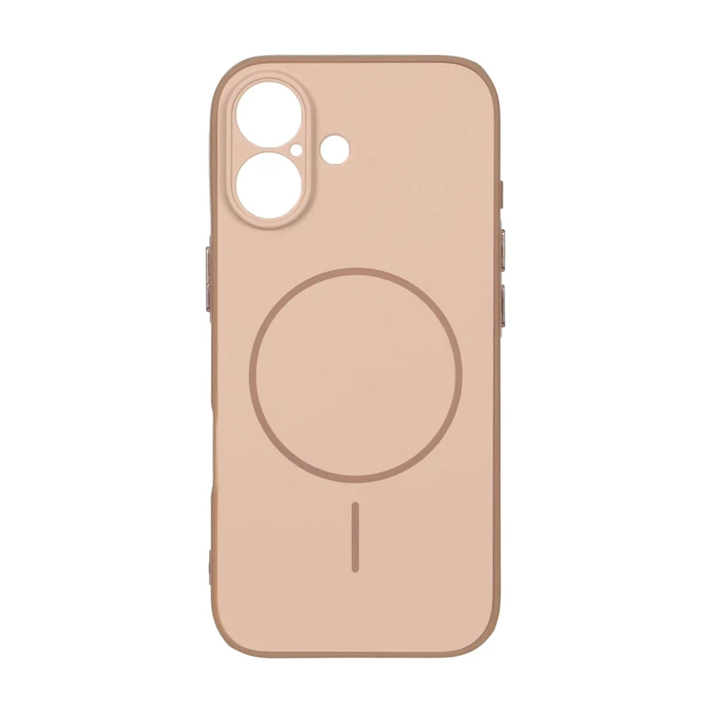 قاب Soft طرح مگ سیف محافظ لنزدار Apple iPhone 17 - صحرایی