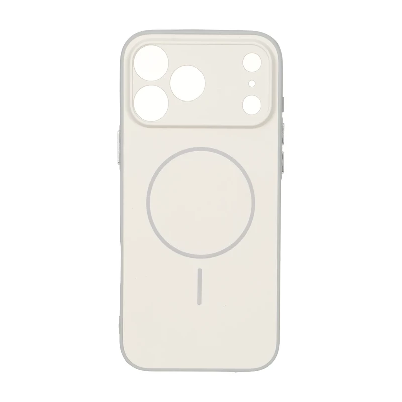 قاب Soft طرح مگ سیف محافظ لنزدار Apple iPhone 17 Pro Max - کرم