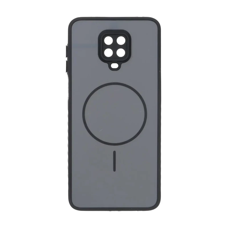 قاب Soft طرح مگ سیف محافظ لنزدار Xiaomi Redmi Note 9S / Redmi Note 9 Pro / Redmi Note 9 Pro Max - خاکستری