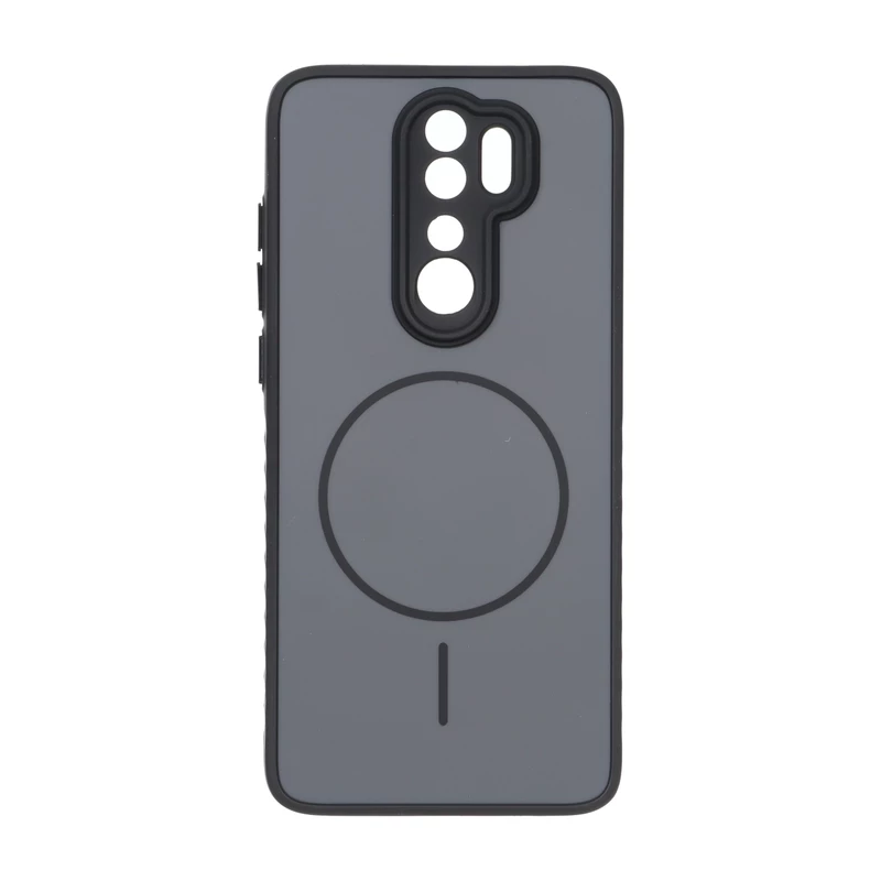 قاب Soft طرح مگ سیف محافظ لنزدار Xiaomi Redmi Note 8 Pro - خاکستری