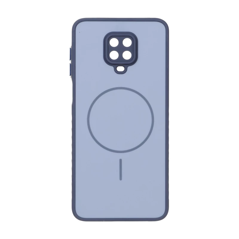 قاب Soft طرح مگ سیف محافظ لنزدار Xiaomi Redmi Note 9S / Redmi Note 9 Pro / Redmi Note 9 Pro Max - آبی
