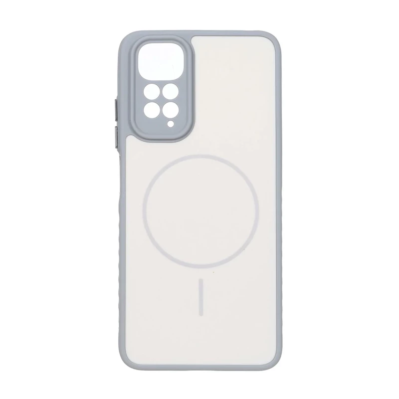 قاب Soft طرح مگ سیف محافظ لنزدار Xiaomi Redmi Note 11 4G / Redmi Note 11S - کرم