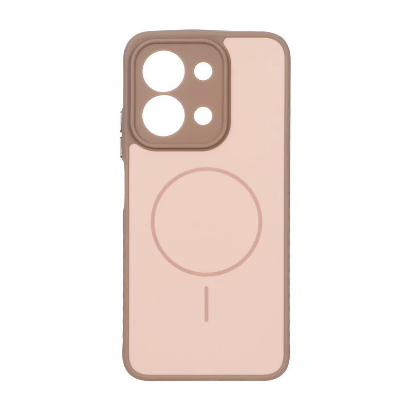 قاب Soft طرح مگ سیف محافظ لنزدار Xiaomi Redmi 15C / Poco C85 - نسکافه ای