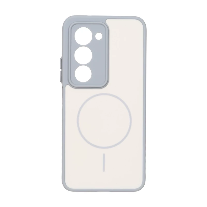 قاب Soft طرح مگ سیف محافظ لنزدار Xiaomi Redmi 15 4G - کرم